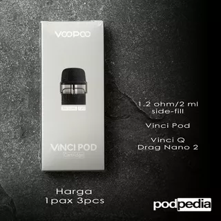 Voopoo Vinci Pod 1.2 ohm Cartridge Authentic | compatible Drag Nano 2 Vinci Q