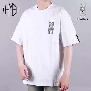 Life Work Korea White Silicone Radog Tee White lifework