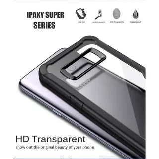 iPaky Case Samsung Galaxy A6 plus, J8 2018, S7 Edge, S8, S8 Plus Soft TPU Armor Bumper Anti Crack