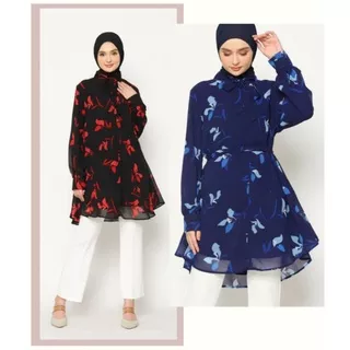 Atasan Wanita Elbise - Aleyya Tunik /  Tunik Elbise / Tunik Ceruty / Tunik cantik / Tunik Muslimah / Tunik Flowy / Tunik Merah / Tunik Biru