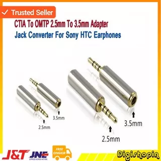 Konverter Jack 3.5 to 2.5 CTIA to OMTP 2.5mm to 3.5mm Adapter Converter Jack Audio For Sony HTC Earphones Konverter Jack AUDIO AUX Kabel AUX Audio 2.5mm Male to 3.5mm Female HiFi