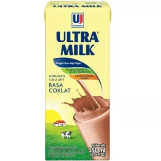 Susu UHT ULTRA MILK Chocolate 250ml (1 Kotak)