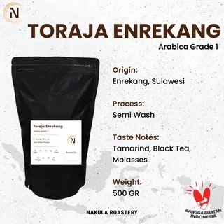 Biji Kopi / Coffee Beans Premium 100% Arabica Toraja Enrekang 500 Gram