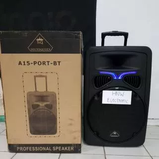 Portable Wireless Speaker Ampli Meeting Amplifier Soundqueen 15 A15 PORT BT A 15 inch