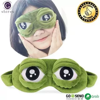 Masker Tidur Penutup Mata Tidur Night 3D Mask Sleep Mask Cute Funny Pepe The Frog