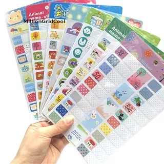 ?MillionGridCool? Removable Book Notebook Index Name Sticker Label Writable School Supply Hot