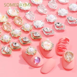 SOMEDAYMX Metal Nail Art Diamond Gold DIY Nail Art Decorations Nail Rhinestone Jewelry Luxury Opal Exquisite Japanese Manicure Accessories