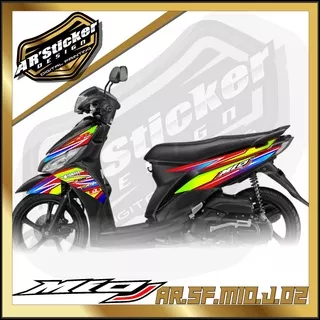 MIO STICKER STRIPING MIO J - STIKER MOTOR YAMAHA MIO J LIST VARIASI HOLOGRAM AR 02