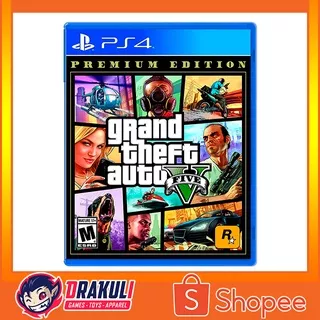 PS4 Game Grand Theft Auto V Premium Edition (Region 1/USA/English)