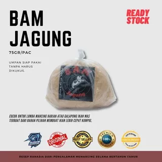 Umpan Ikan Mas Siap Pakai BAM Jagung 75gr/Gandul Untuk Lomba atau Galapaungan Ikan Mas