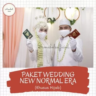[Amabel Official Store] Paket Hemat Aksesoris Wedding Era New Normal | Masker Sarung Tangan
