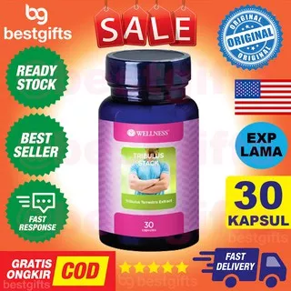 WELLNESS TRIBULUS STACK VITAMIN TESTOSTERON MENINGKATKAN GAIRAH LIBIDO HORMON PRIA LAKI 30 KAPSUL