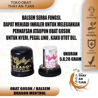 DRAGON MENTHOL UKURAN LENGKAP | INHALER | OBAT PEGAL LINU & NYERI OTOT