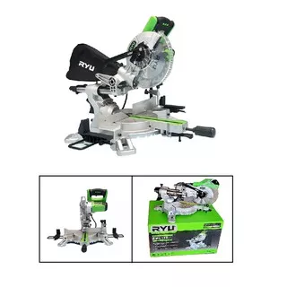 RYU Mesin Potong Almunium Miter Saw Sliding 7 7 inch  RMS 180-1 Miter Saw Geser Mitre Saw 7 Inch Sleding Mitre Saw