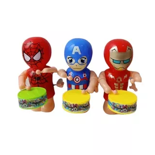 Mainan Anak Unik  Boneka Mukul Drum Karakter  Avengers ST- Kado Mainan Anak Murah Boneka Lucu