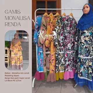 Gamis Monalisa Bergo Ceruti Anak Tanggung 8 - 12 Tahun by Raini Hijab