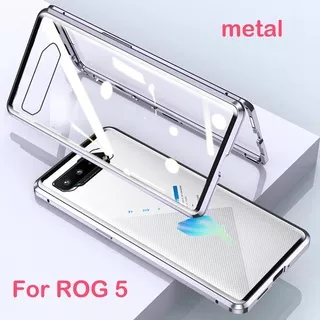 For ROG Phone 5 Case Metal Frame Doubl Sided tempered glass Cover For ASUS ROG 5 ROG5 Phone phone Ca