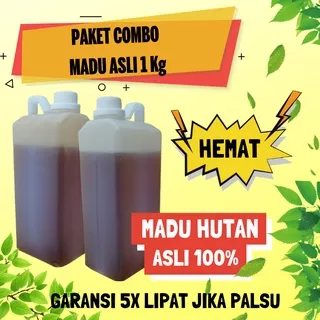 Madu Asli Asli Hutan Multiflora Nusantara Madu Asli Murni Asli Alami 100% Madu Hutan Asli 1kg Madu Asam-Manis Original