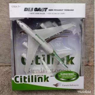 Diecast Pesawat Citilink - Miniatur Replika Die cast Plane