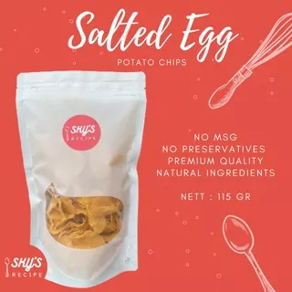 [ Sky`s Recipe ] Salted Egg Potato Chips Snack Keripik Kentang Renyah