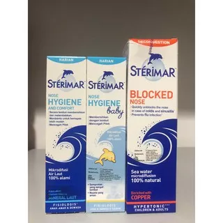 Sterimar Baby Nasal Hygiene Spray 50ml dan STERIMAR ADULT NASAL SPRAY Dewasa 50 ml
