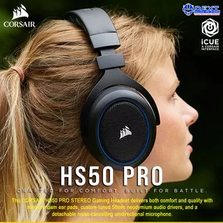 Corsair HS50 Pro Stereo Gaming Headset - Blue