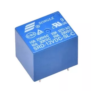 Relay 12V 10A 5 Pin Songle SRD-12VDC-SL-C