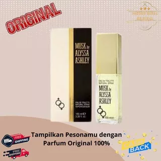 Parfum Parfume Perfume Perawatan Kecantikan Original Import Branded Wanita Perempuan Cewek Pria Laki Laki Cowok Alyssa Ashley Musk Unisex EDT 100ml