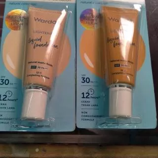 Foundation Wardah Lightening liquid SPF 30 BPOM Original 25 ML / Foundation Wardah Cair Light Beige Natural / Alas Bedak Wardah Foundation yang tahan Lama / Mencerahkan Kulit Wajah / Alas Bedak