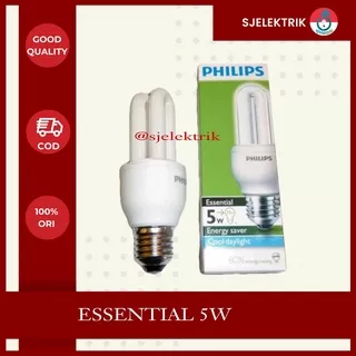 Lampu Philips Essential 5W Lampu Jari 2U Philips / Ess 5 Watt  Lampu Philip Essential 5 Watt