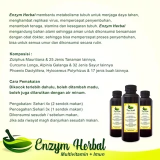 Enzym Herbal Multivitamin Imun Menghambat Replikasi Virus