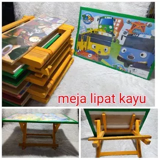 meja lipat kayu