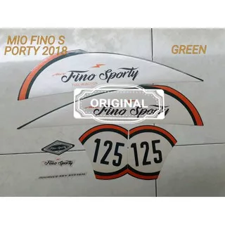 Striping Motor Yamaha Fino Sporty 125 2018 Green Orange