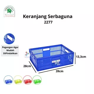 Keranjang Industri Container Box Serbaguna 2277 Green Leaf