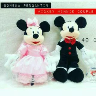 BONEKA WEDDING MICKEY MINNIE COUPLE