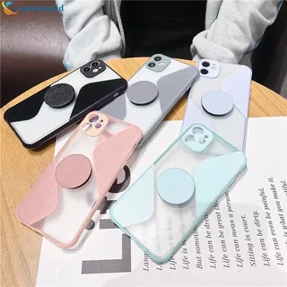 Stand Holder Case HP Samsung A50S A51 A21S J2 Prime A20S J7 Prime A10S A11 A50 A20 A30S M11 A30 M10S M40S A205 A305 Hard Skin Feel Couples Case Simple Geometric Stripes Cover