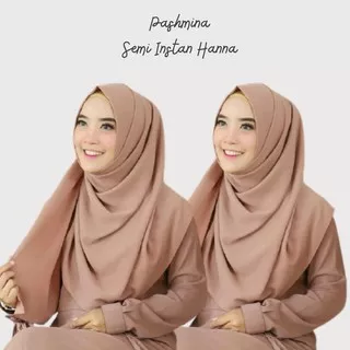 Semi instan Hanna Pashmina Instan Salma/ Pashmina instan Semi / Hijab Jilbab Instan