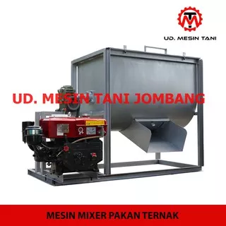 Mesin Mixer Pakan Ternak / Mixer Baglog Jamur Type B Kapasitas 200 kg Pakai Penggerak