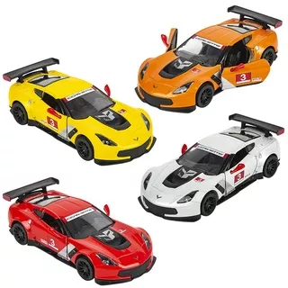 Kinsmart 2016 Corvette C7.R Race Car 1:36 Miniatur Mobil Sport Corvette C7R