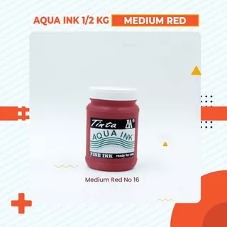 Cat Sablon Kardus, Kertas & Styrofoam Aqua Ink - 1 Kg  - Warna Medium Red