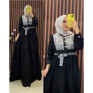 talisa midi/gamis lebaran/gamis ied/gamis coklat/gamis moca/gamis milo/gamis terlaris