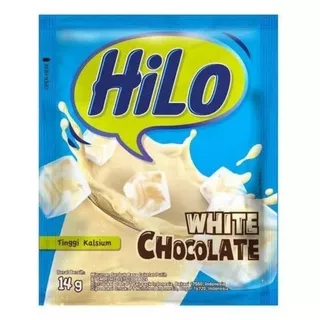 Hilo White Chocolate 1 Renceng isi 10 Sachet