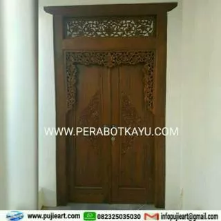 Pintu Gebyok Jawa Kuno / Gebyok Kayu Jati Murah Ukir Minimalis Jepara - Kudus