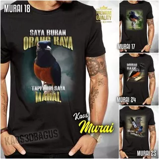 KAOS BURUNG MURAI BATU INDONESIA Baju Kicau Mania Murai Bahan Premium