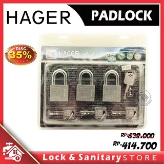 Gembok Master Key HAGER ST-403 40 MK3 CS Padlock Gembok Pagar Rumah