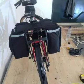 Tas Pannier Sepeda Tas Sepeda Belakang Tas Touring Sepeda Sepasang kanan kiri muat 25 liter