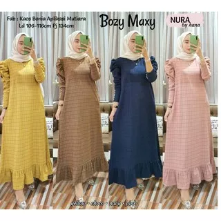 BOZY MAXY BY HANA / GAMIS TERBARU / BONIA / GAMIS MUTIARA / MURAH / ORIGINAL / ASLI CANTIK