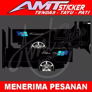 [Termurah] Stiker Cutting Bak Kanan Kiri Mobil Pick Up Stiker Bak Pick Up