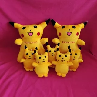 Boneka Pikachu Beranak 5 free jaring murah/Boneka Beranak Pokemon mini Parcel