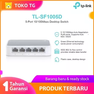 TP-LINK TL-SF1005D 5-port 10/100Mbps Desktop Switch Hub TP LINK Garansi Asli